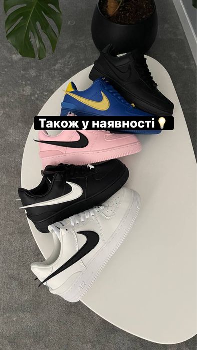 Кросівки Nike Air Force Ambush Black White • Чорні • Нові