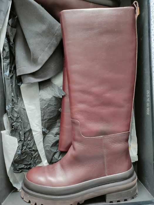 Чоботи зимові коричневі, Італія, 40 розмір