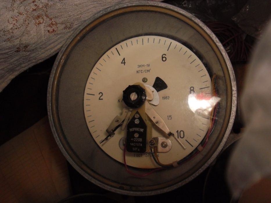 ЭКМ-1у электроконтактный манометр на 10 КГс/см. кв.