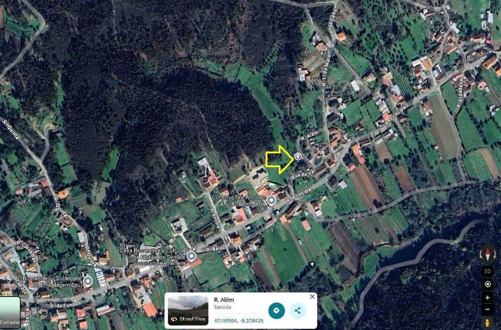 Vende-se terreno com 1250m2 e casa antiga em ruinas