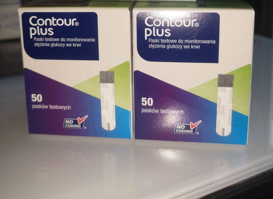 Contour Plus paski do mierzenia glukozy