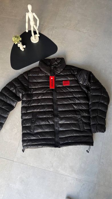 Куртка Hugo Boss чорна чоловіча куртка хюго босс чорна чоловіча