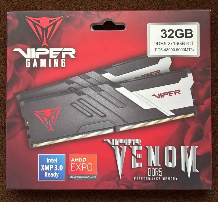 Patriot Viper Venom DDR5 32GB (2x16GB) 6000MHz CL36