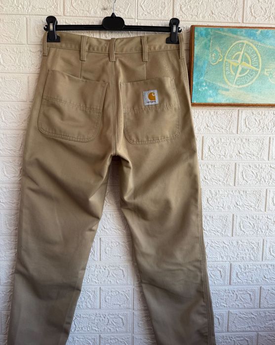 Штани Carhartt Abbott pant вільні брюки бежеві весняні легкі робочі work wear р28 ХС-С прямі