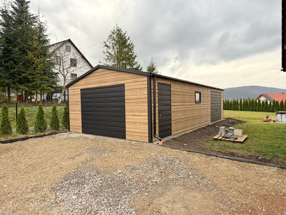 Garaz blaszak 5x8 grafit mat