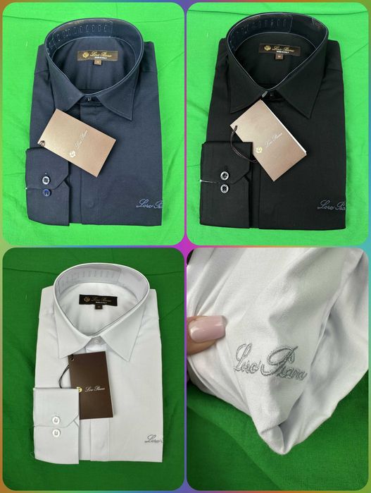 Koszule męskie M-3XL Slim Fit Loro Piana Ultra Premium