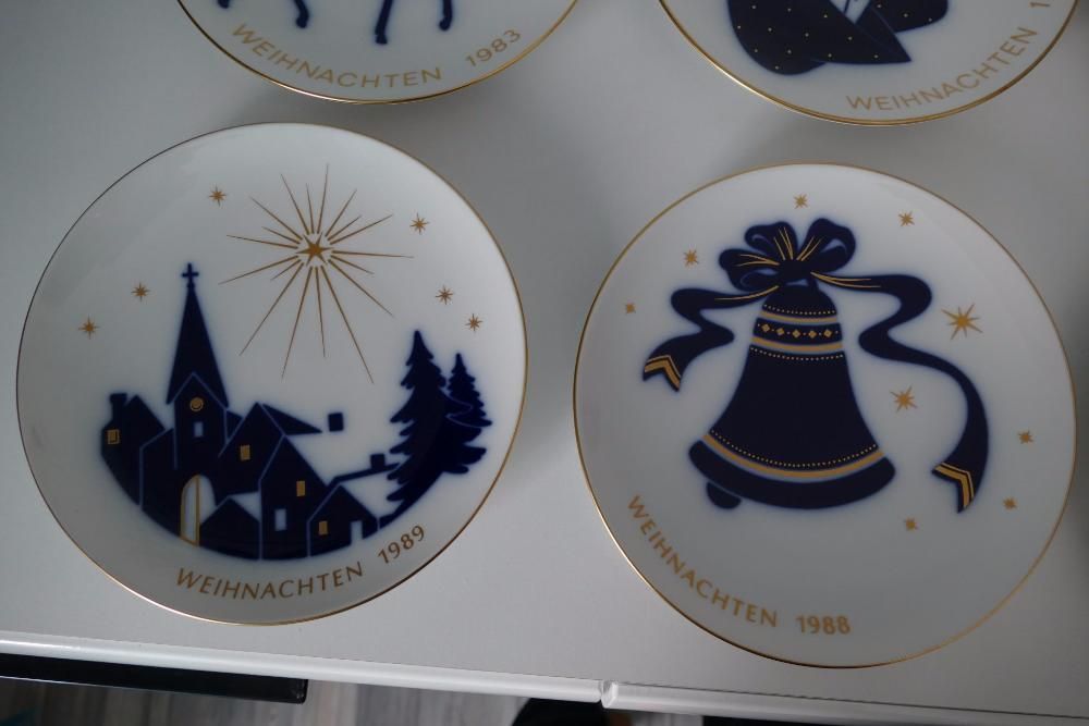 Piękny zestaw Świąteczny KPM kolekcja od 78 do 89r