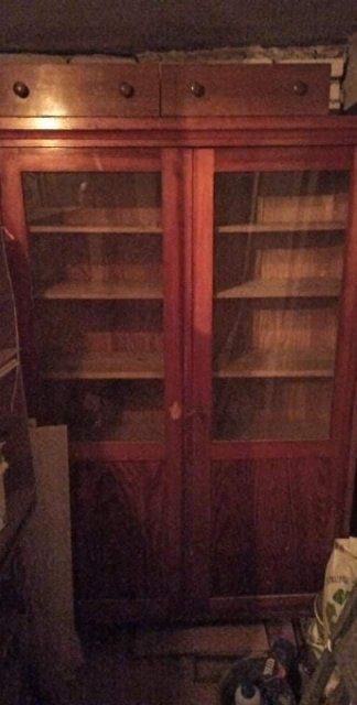 Witryna ,antyk, biblioteczka+gratis skrzynia.
