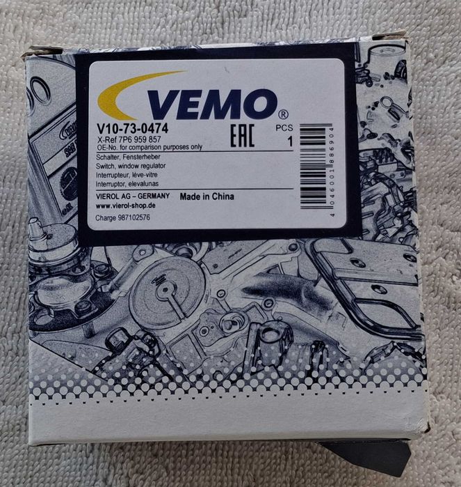 Comando interruptor vidros lado esquerdo (VW, SEAT, AUDI e SKODA)