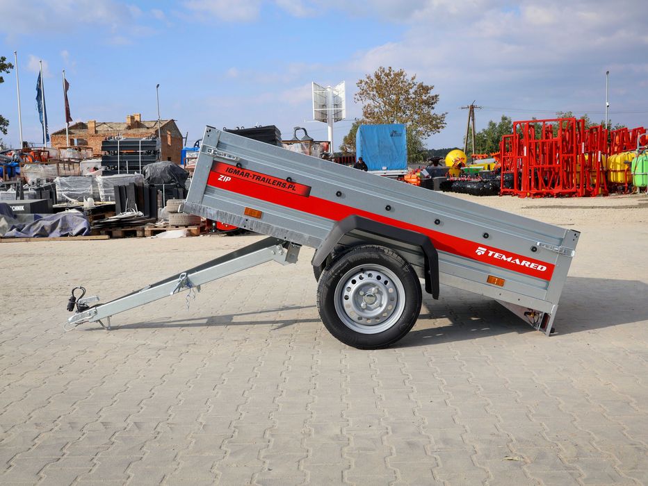 Temared ZIP 2010 KIPP przyczepa 201 x 106 cm z uchylnym dyszlem