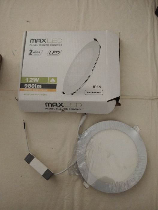 Painel LED Redondo p/ Encastrar 12W – MaxLED