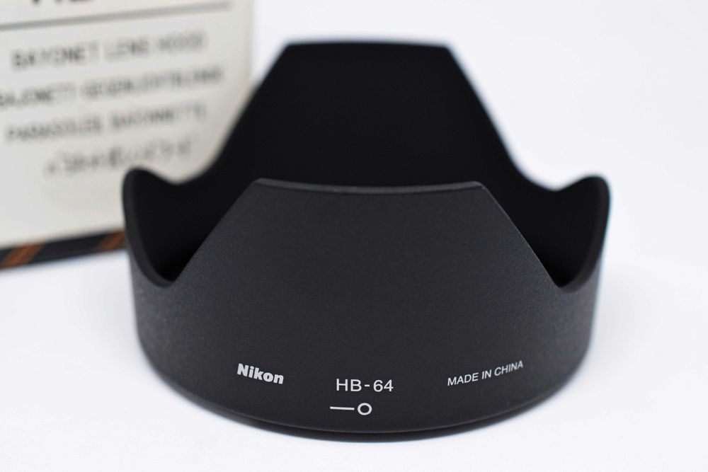 Pára-sol hood Nikon HB-64 genuíno NOVO Nikkor AF-S 28mm f/1.8 f1.8 G