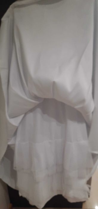 Sukienka komunijna + bolerko + torebka, wysoka dziewczynka 140/146 cm