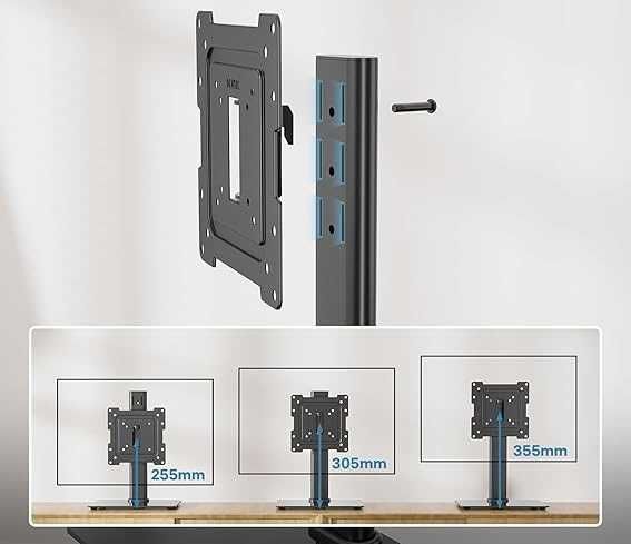 BONTEC ST07 stojak uchwyt obrotowy do TV 17-43" do 45kg podstawka