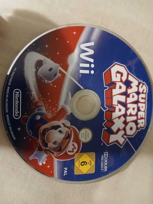Wii Super Mário Galaxy, só cd