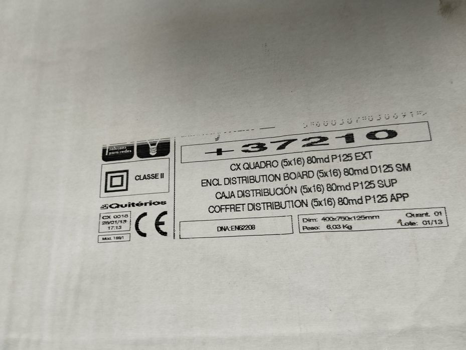 Quadros elétricos novos em ferro