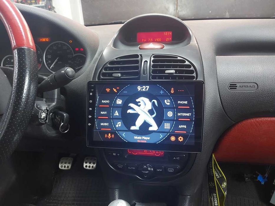 (NOVO) Rádio 2DIN 9" Polegadas • Peugeot 206 • Android [4+32GB] GPS