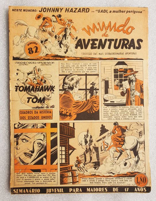 Antigos Livros BD ~ "MUNDO AVENTURAS - 1ª Série" ~ Vários Números