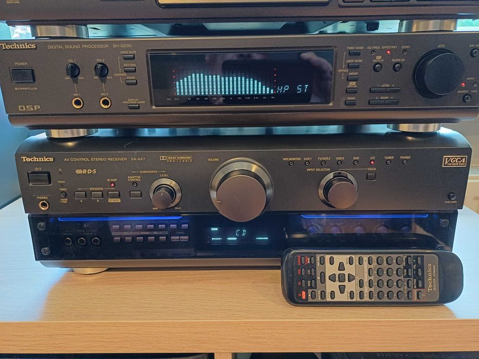 Amplituner Technics SA-AX7 + oryginalny pilot