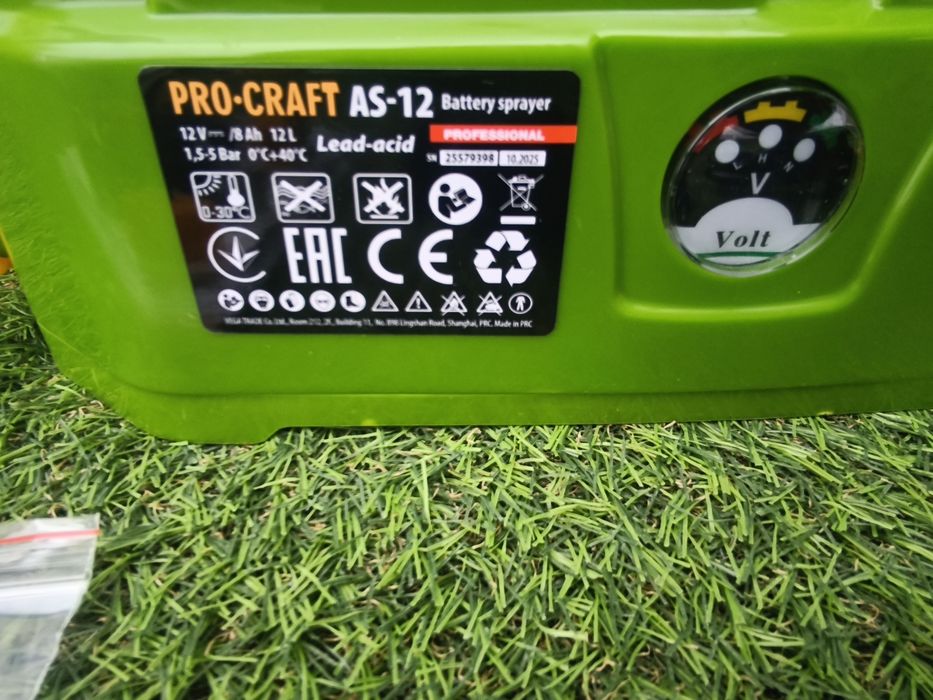 Акумуляторний обприскувач Procraft AS12