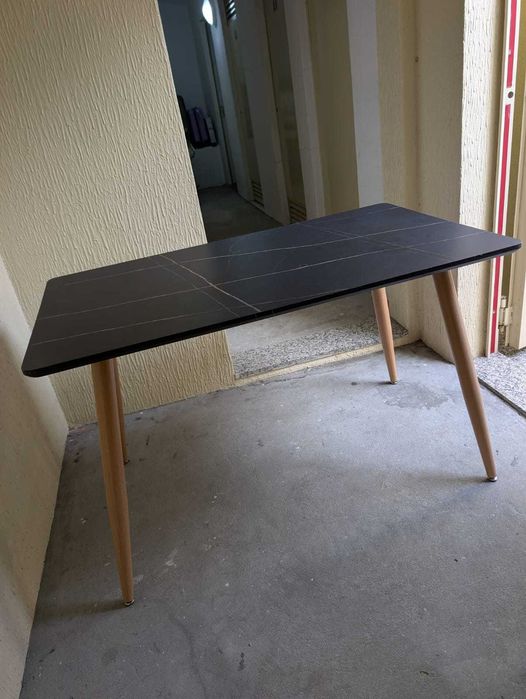 Mesa MDF revestimento mármore 120x70