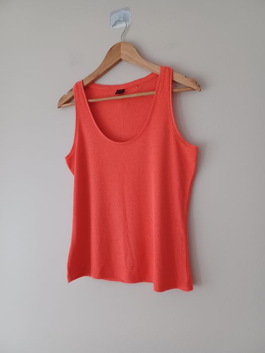 Sportowa bluzka bez rękawów casual basic Xl  koralowy 4F