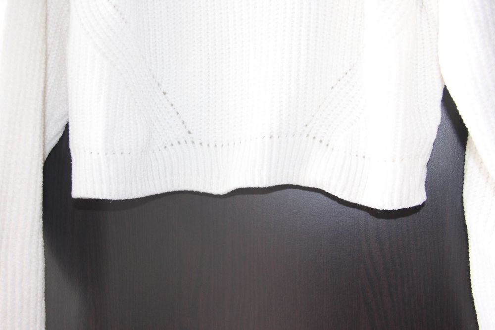 h&m sweter biały bezowe ecru s xs m 34 36 38 kardigan