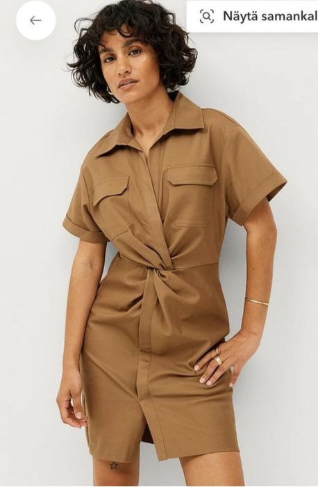 Брендова бавовняна сукня від Second female з декоративним вузлом