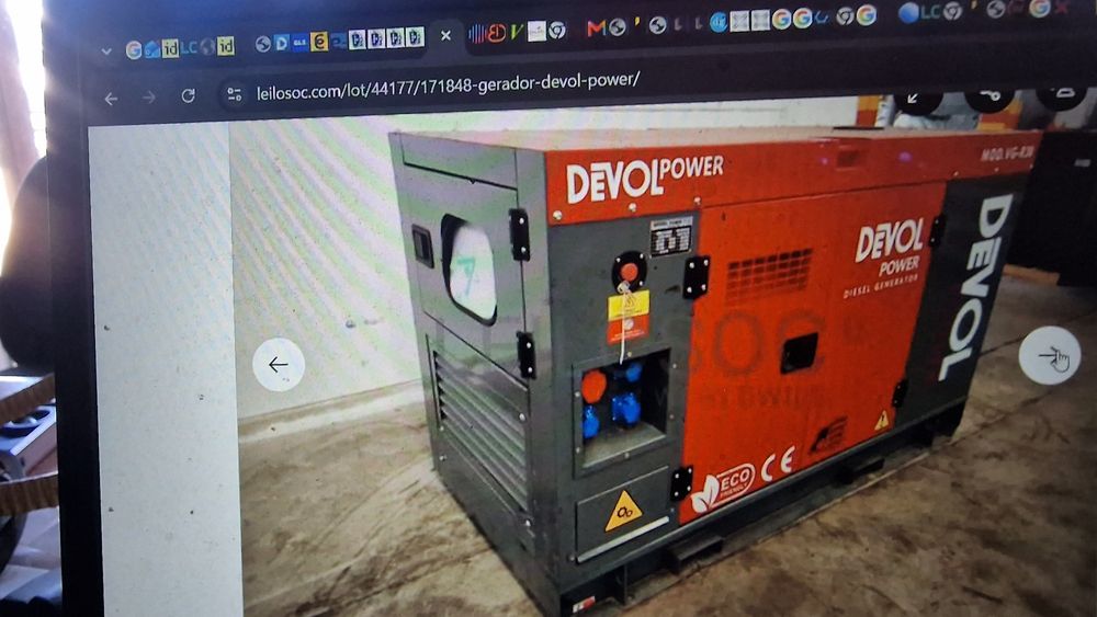 Geradores A diesel de 32 kva tráfico e monofasico novo