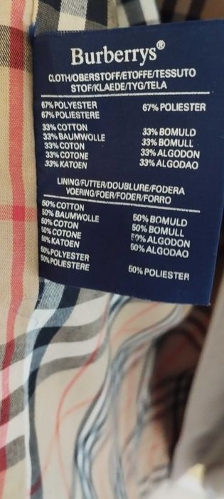 Elegante e moderna gabardine de homem BURBERRYS ORIGINAL