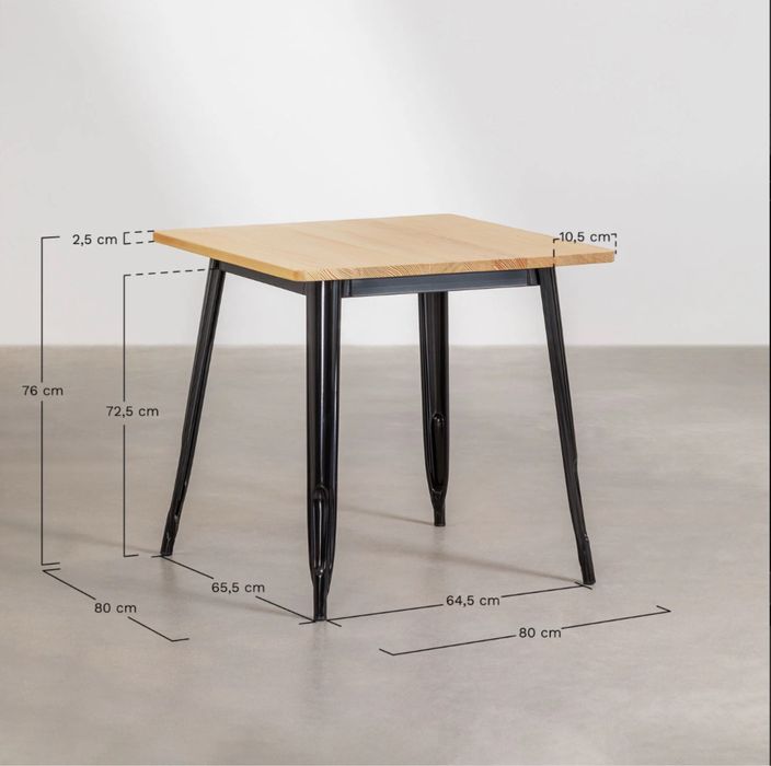 Mesa estilo industrial