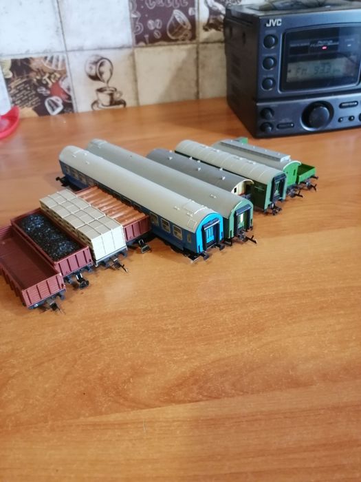 Wagoniki kolejki elektrycznej w skali tt, 10 sztuk