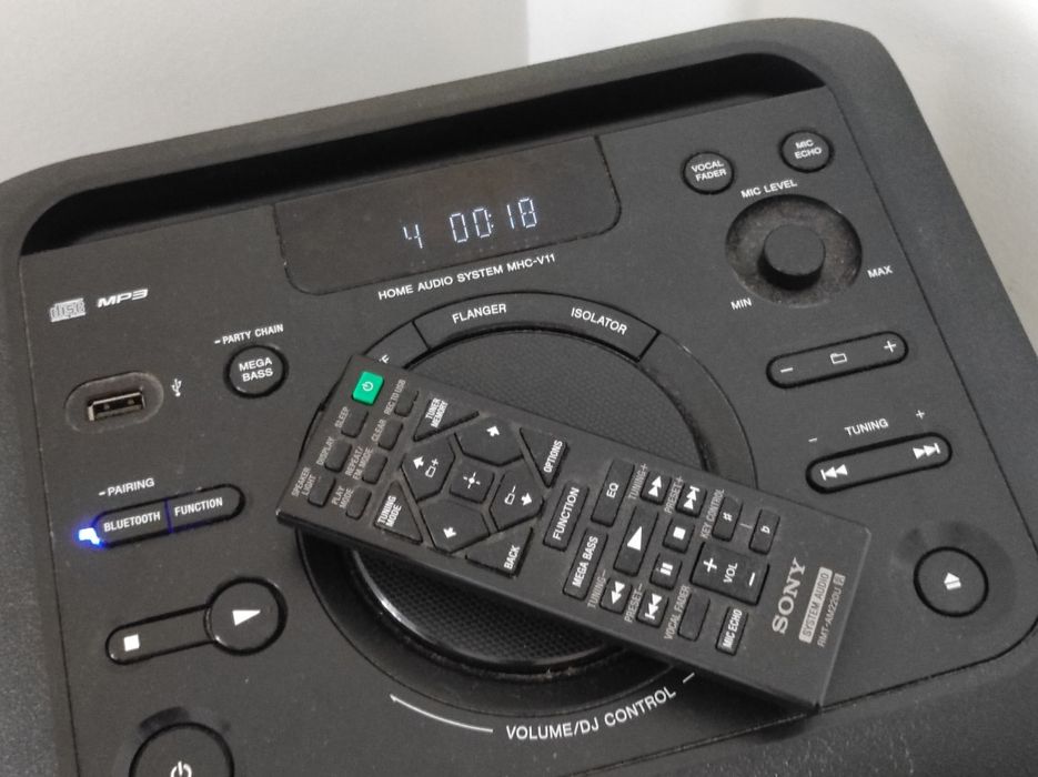 Coluna de som Sony MHC-V11 CD + BT USB/MP3 + Radio com comando