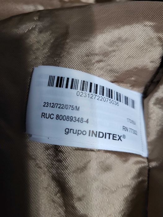 ZARA wełniane kurtka w kratkę