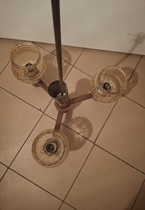 Lampa drewniana sufitowa