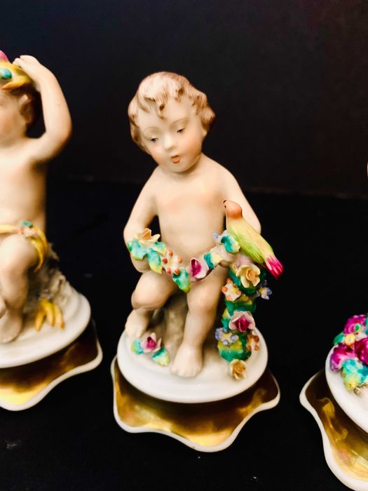 Estatuetas porcelana "4 Estações" - Artibus - Antigas