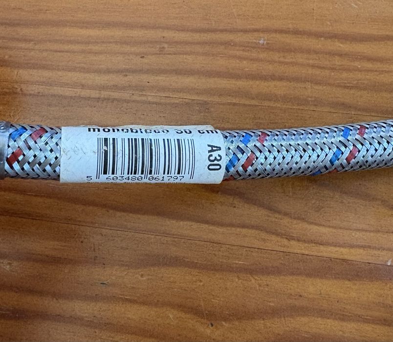 Bicha/Conector de mangueira flexível pia monobloco M/F 30 cm