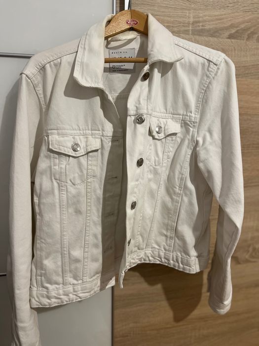 Dżinsowa kurtka, jeansowa kurtka, kurtka damska, biała kurtka