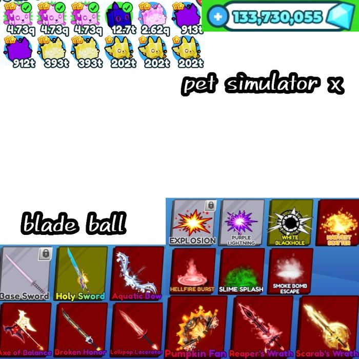 обмен Royal high blade ball pet simulator x на robux adopt me mm2