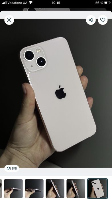 Iphone 13 pink 128  идеальное состояние батарея 86
