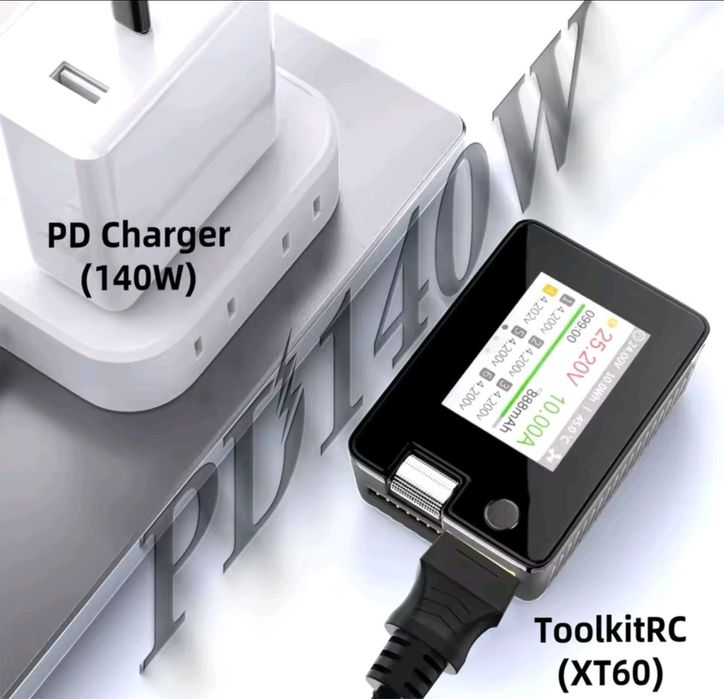 Кабель для зарядки USB-C - XT60, 140 Вт