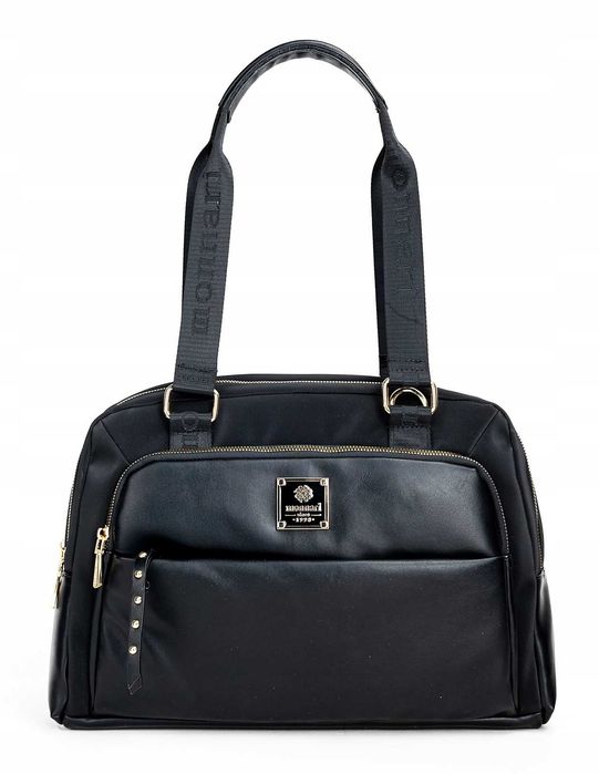 MONNARI Torebka Damska Shoper Kuferek Czarna Elegancka Pojemna BAG4161