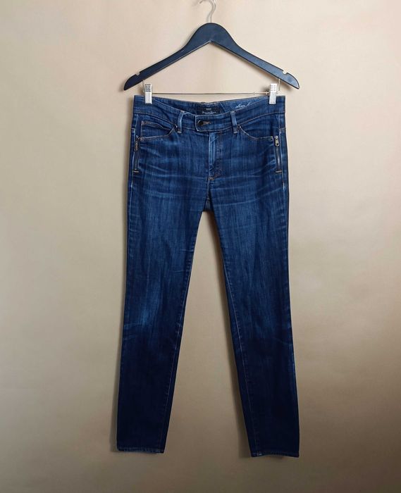 Hugo boss jeansy damskie 28 granatowe premium lux denim slim klasyka
