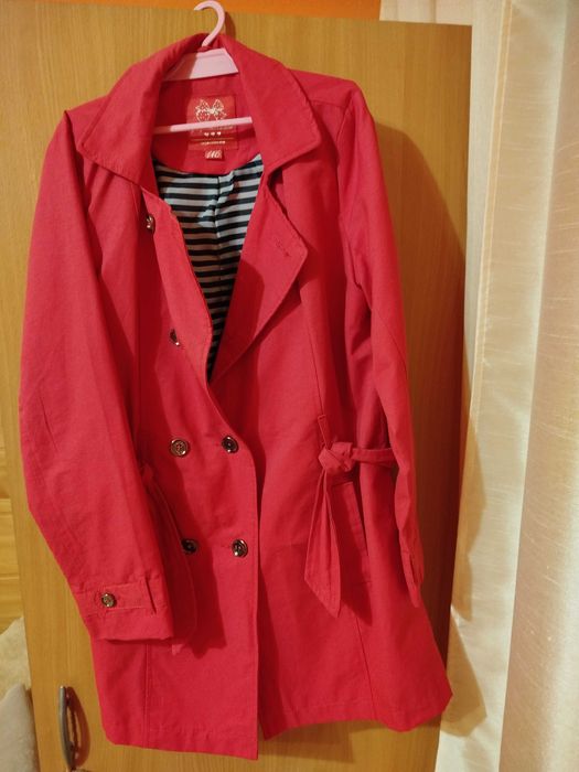 Płaszczyk różowy dziewczęcy