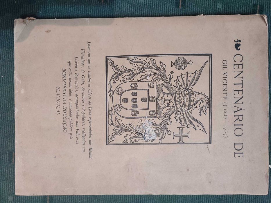 Centenário de Gil Vicente - 1537 a 1937