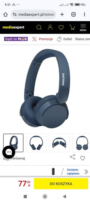 Słuchawki Philips  headphones 4000 tah4209BL