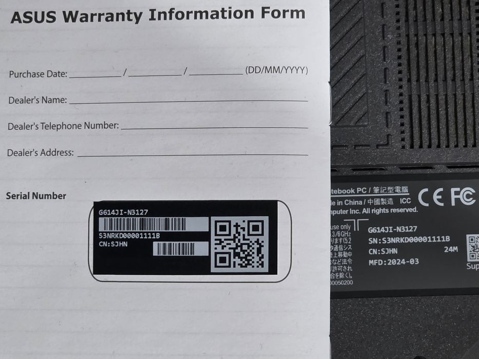 Laptop ASUS ROG G16 i7-13650HX RTX 4070 32 GB RAM 1TB SSD Win11 IDEAŁ