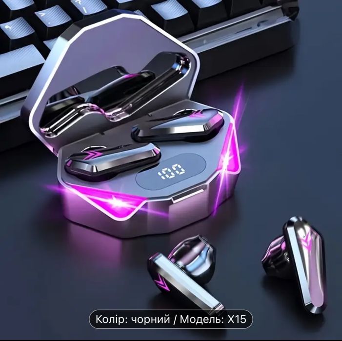 Новые беспроводные наушники TWS c LED-дисплеем и сенсорным управлением