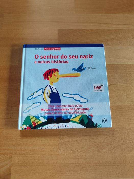 Livro infantil "O Senhor do seu Nariz e outras histórias" de Álvaro Magalhães