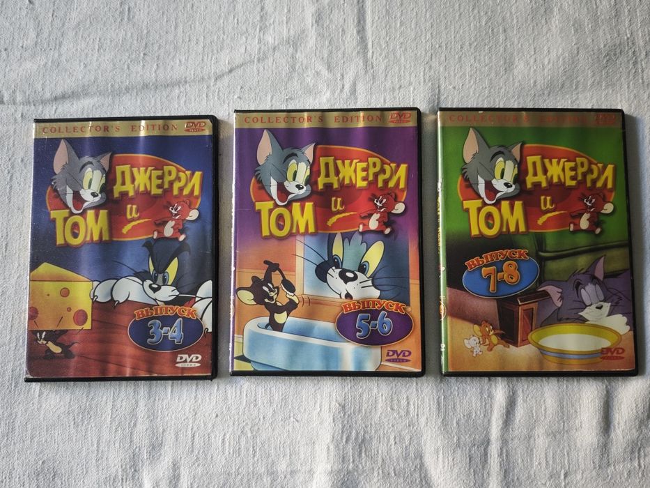 DVD диски з мультфільмами Disney/Warner Bros